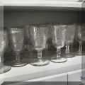 K06. Pressed glass goblets. 